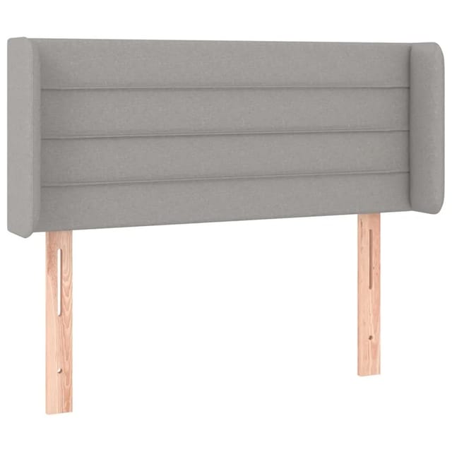 vidaXL LED Kopfteil Hellgrau 83x16x78/88 cm Stoff 3123350