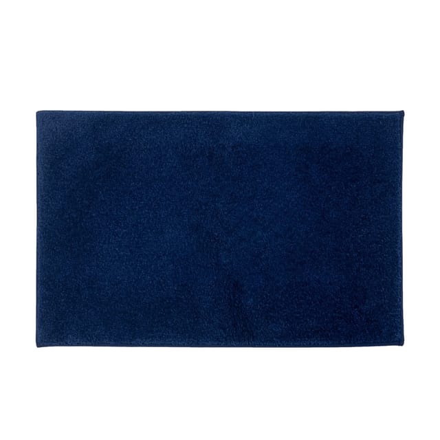 Floordirekt Badematte Nasa Waschbar Verstärkte Kanten Dunkelblau 86 x 150 cm