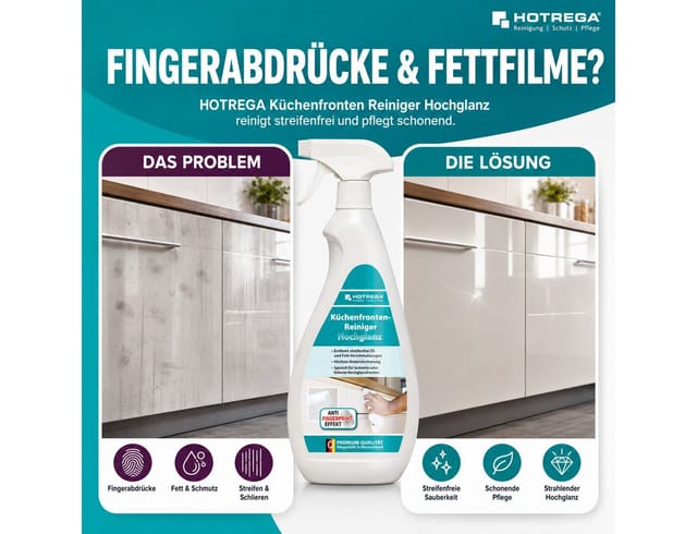 Hotrega Küchenfronten Reiniger Hochglanz 750 ml