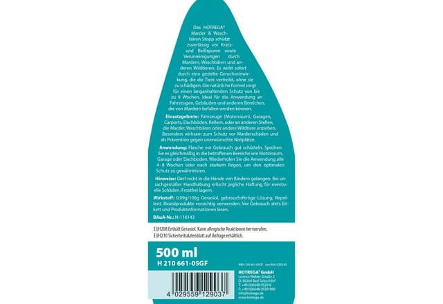 Hotrega Marder & Waschbären Stopp 500 ml