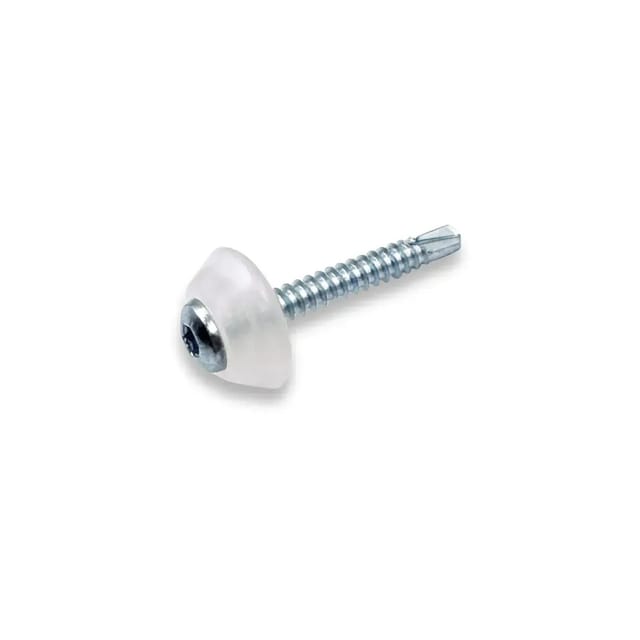 MK PC DIAMONDS Verzinkte Schrauben M5 x 40 mm Für Metall Mit Transparenter Dichtscheibe 50 Stück