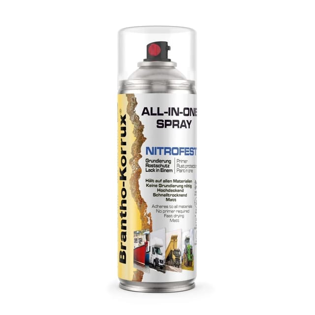 Brantho Korrux All in One 1K Nitrofest 400ml Sprühdose Weiss Matt RAL9010