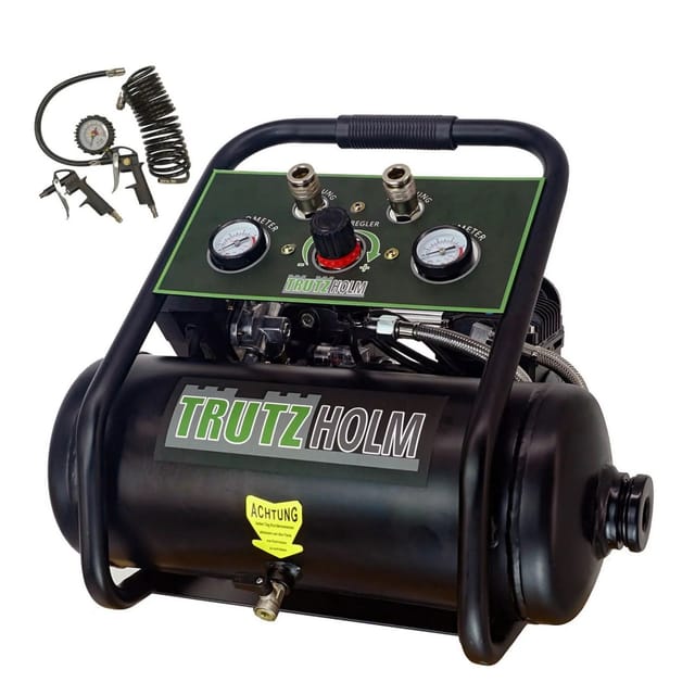 TRUTZHOLM Premium Brushless Silent Flüsterkompressor 9L Leiser Kompressor 900W 62 dB 8 Bar