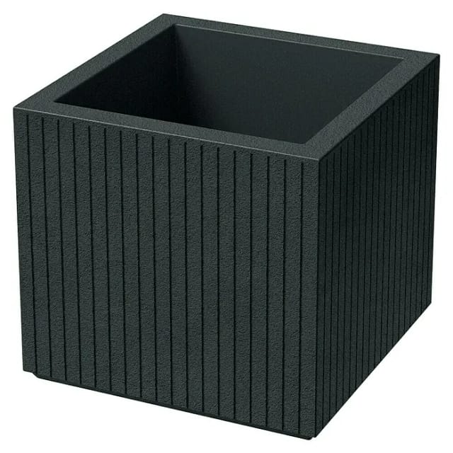 Prosperplast Blumentopf Coro Square 40 cm x 36 cm x 36 cm Charcoal