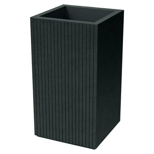 Prosperplast Blumentopf Coro Square Hoch 40 cm x 40 cm x 70 cm Charcoal