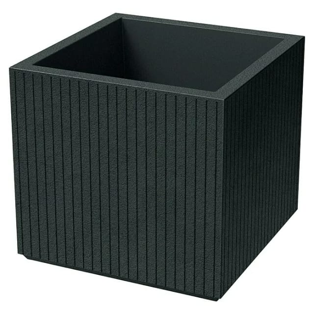 Prosperplast Blumentopf Coro Square 44 cm x 48 cm x 48 cm Charcoal