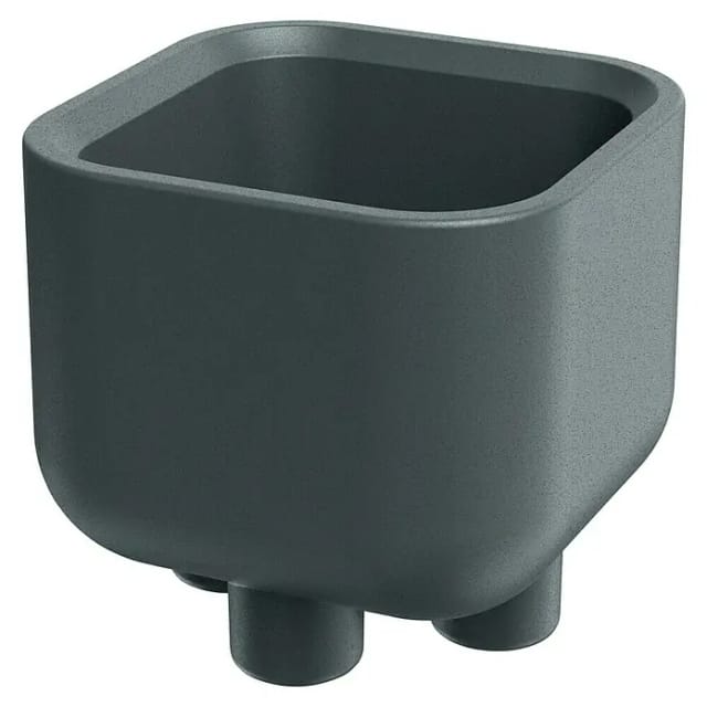 Prosperplast Blumentopf Molta Square Foot 40 cm x 40 cm x 36 cm Granit