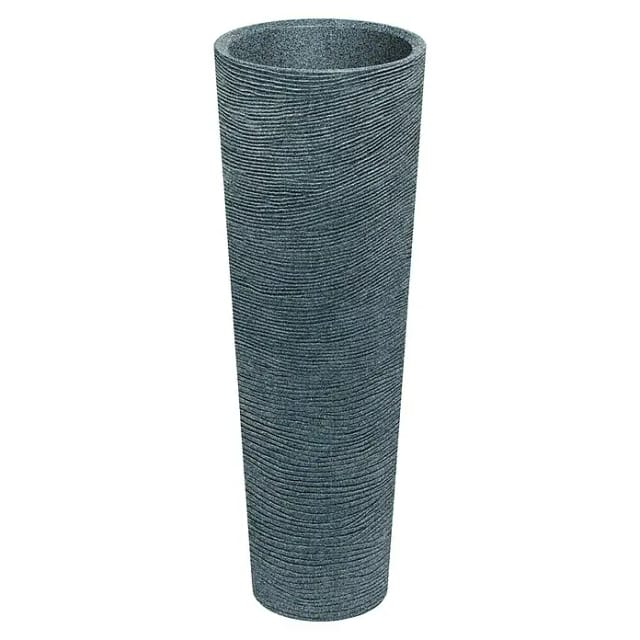 Prosperplast Blumentopf Tubra Schlank Hoch Ø 40 cm x 110 cm Granit