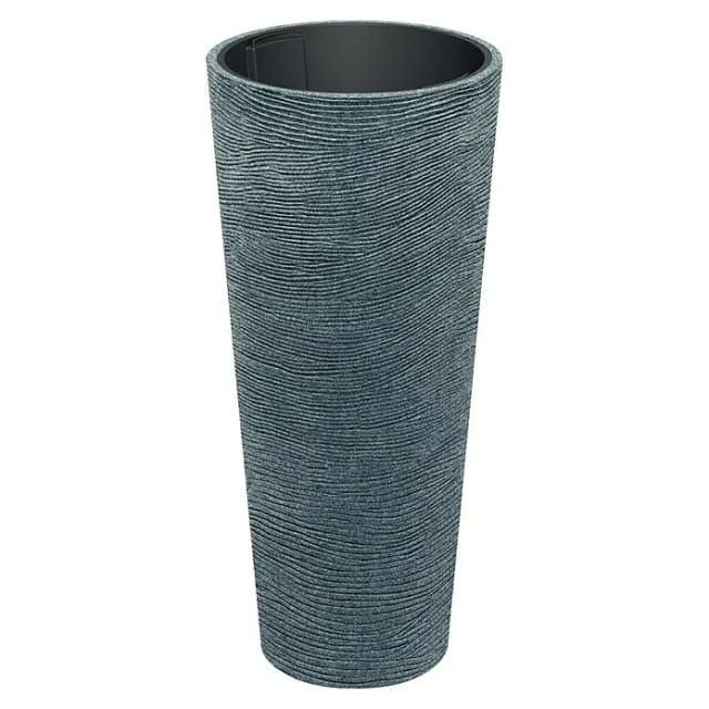 Prosperplast Blumentopf Tubra Schlank Ø 48 cm x 105 cm Granit-Schwarz
