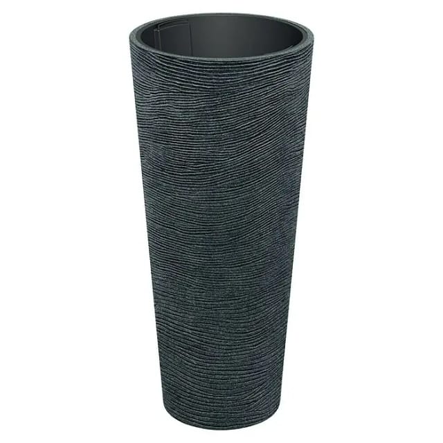 Prosperplast Blumentopf Tubra Schlank Ø 48 cm x 105 cm Anthrazit-Schwarz