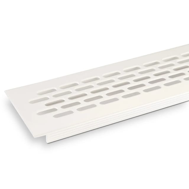SOTECH Lüftungsgitter Lochblech 484 x 60 mm Weiß RAL9003