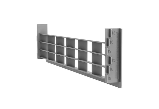 SOTECH Lüftungsgitter für Sockel 396 x 83 mm Grau