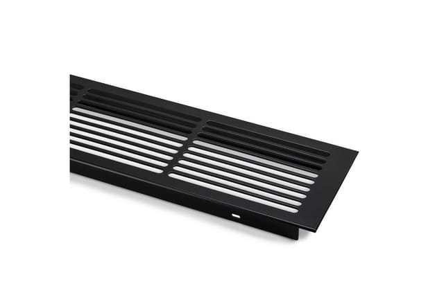 SOTECH Lüftungsgitter Schlitzlochung Aluminium 500 x 86 mm Schwarz