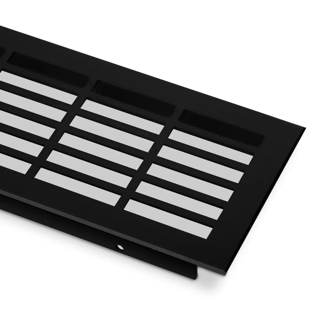 SOTECH Lüftungsgitter Lochung Eckig Schwarz Eloxiert 750 mm