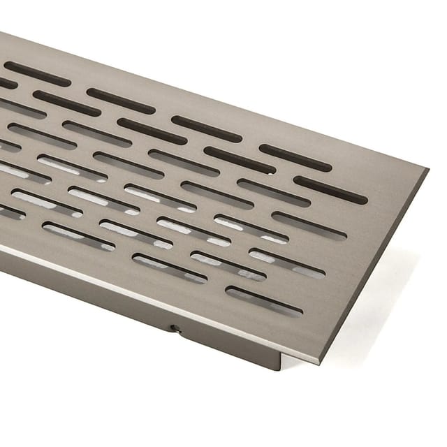 SOTECH Lüftungsgitter Lochung Oval 750 mm Edelstahloptik