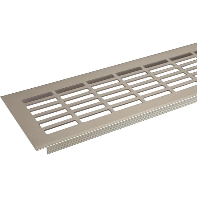 SOTECH Lüftungsgitter Lochblech 480 x 81 mm Edelstahloptik
