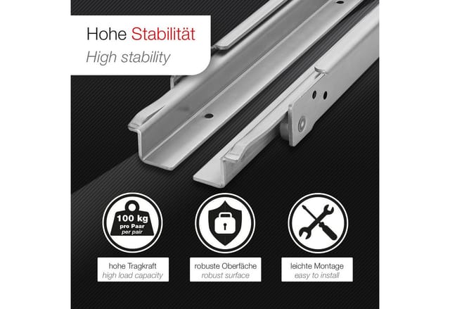 SOTECH Teilauszug 100 kg 1000 mm RT1-100-B16-L1000-NF