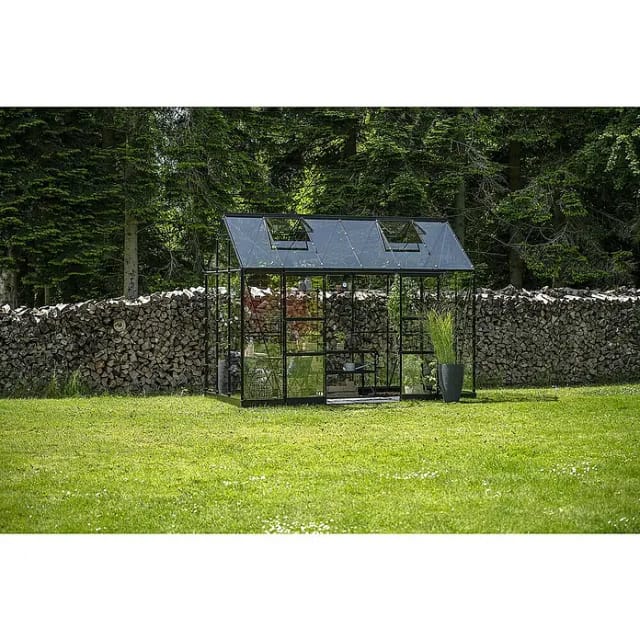 Halls Gewächshaus Icon Planthouse 6 Schwarz 7,3 m²