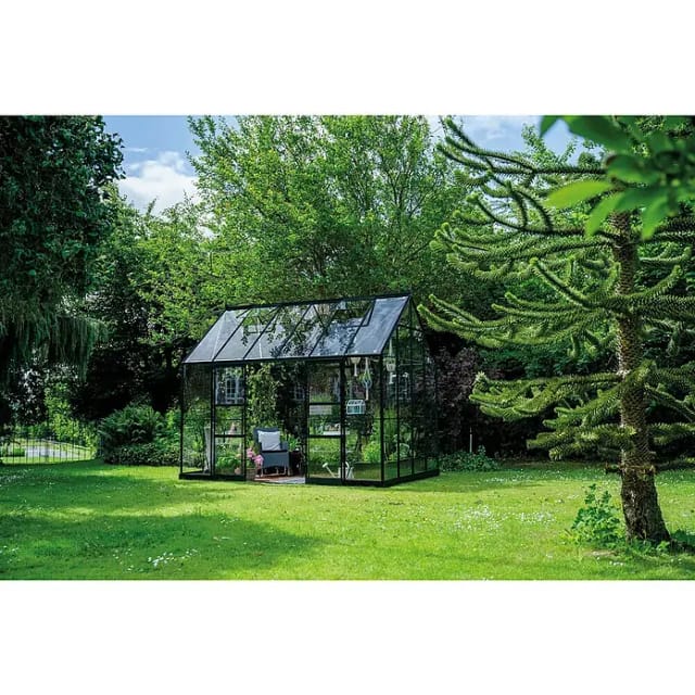 Halls Gewächshaus Icon Planthouse 8 Schwarz 9,7 m²
