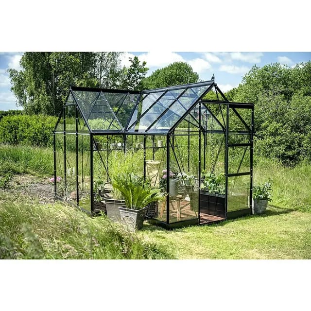 Halls Gewächshaus Icon Gardenhouse 6 Schwarz 8,6 m²