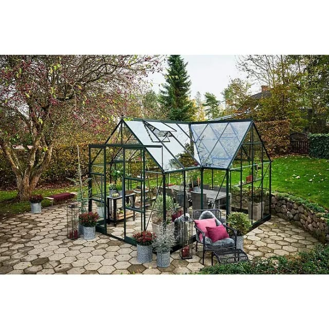 Halls Gewächshaus Icon Gardenhouse 8 Grün 13 m²
