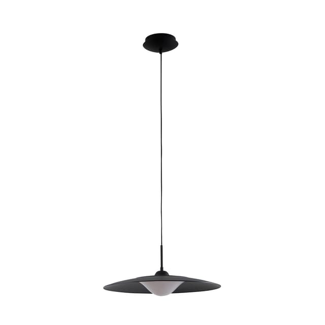 Lucande LED Foco 10020426 Modern in Schwarz aus Metall 1-flammig Wohnzimmerleuchte
