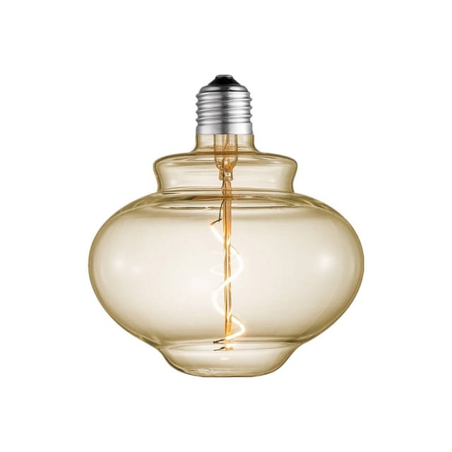 Lucande LED E27 Lampe 4W LED Filamentlampe 10017027 in Creme aus Glas E27