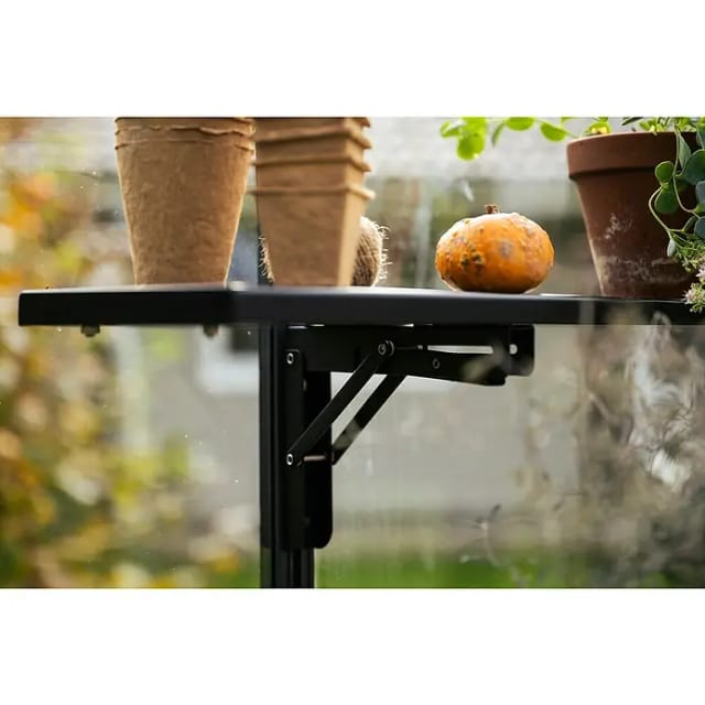Halls Klappbares Lamellenregal 178 cm x 21,8 cm Schwarz