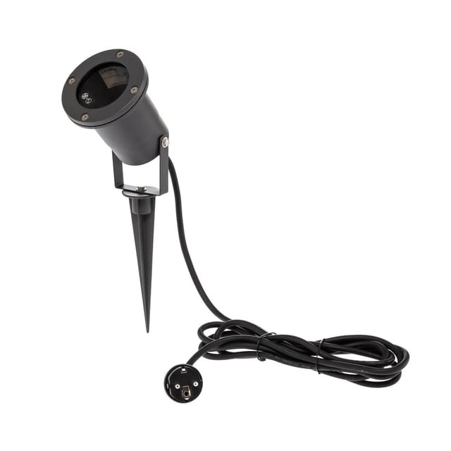 Lindby Außenleuchte Tessa 9611029 Spritzwassergeschützt Modern in Schwarz aus Metall 1-flammig GU10