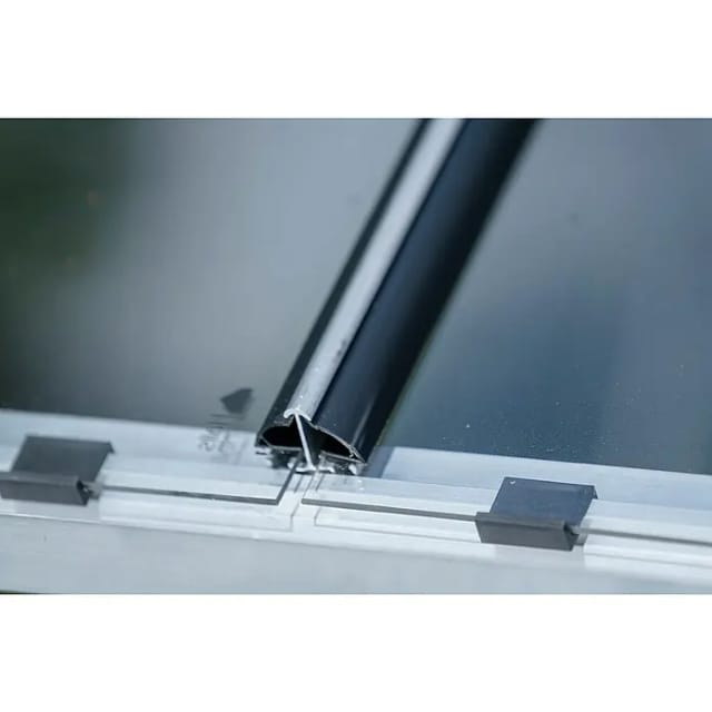 Halls Montageleisten-Set für Sicherheitsglas Icon 6 mit 2,5 m² Schwarz