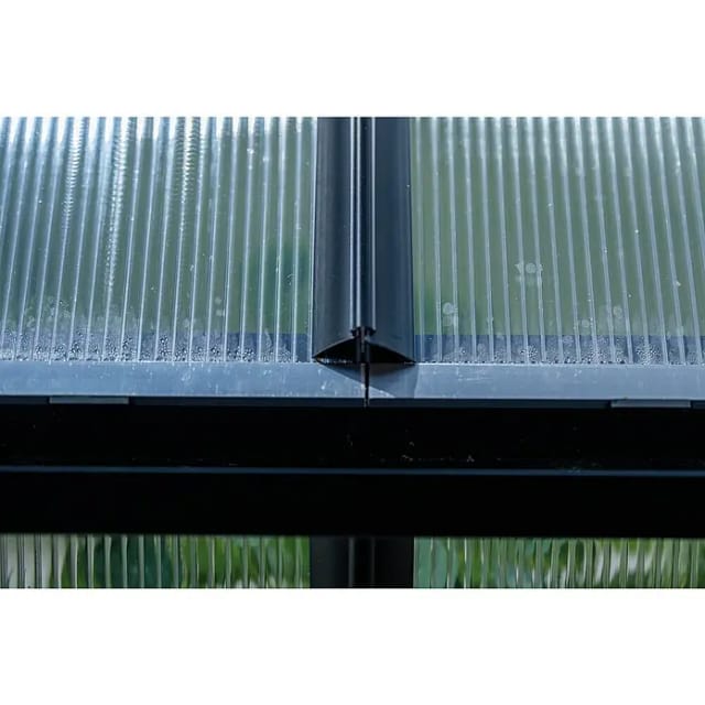 Halls Montageleisten-Set für Stegdoppelplatten Icon 6 mit 3,7 m² Schwarz