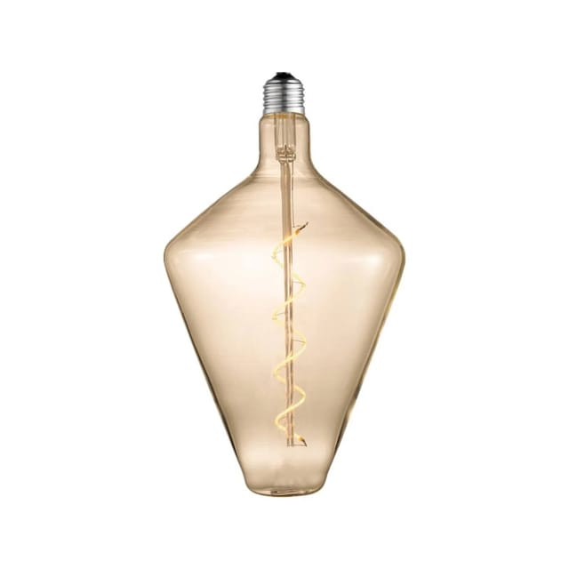 Lucande LED E27 Lampe 4W LED Filamentlampe 10017015 in Creme aus Glas E27