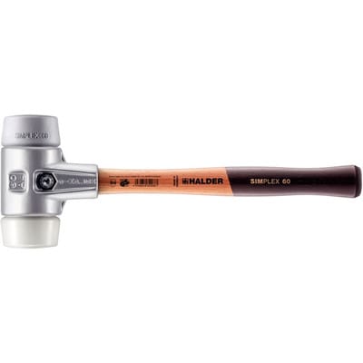 Halder Simplex Schonhammer Ø 60 mm TPE-mid Grau Superplastik Weiß