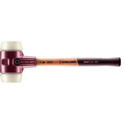Halder Simplex Schonhammer Ø 80 mm Nylon mit Tempergussgehäuse