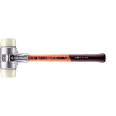 Halder Simplex Schonhammer Ø 50 mm Nylon mit Aluminiumgehäuse