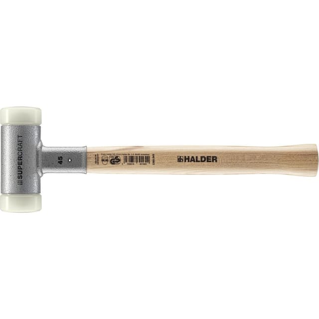 Halder Supercraft Schonhammer Ø 45 mm Rückschlagfrei mit StahlschRotfüllung