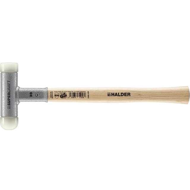 Halder Supercraft Schonhammer Ø 30 mm Rückschlagfrei mit HickoryStiel