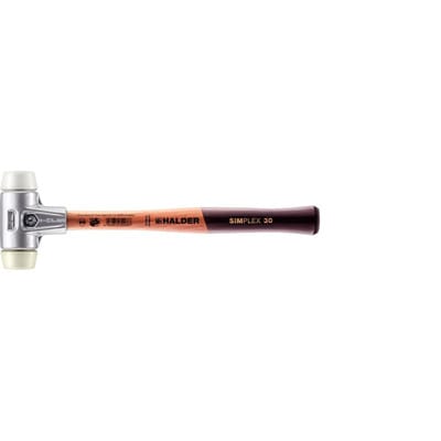 Halder Simplex Schonhammer Ø 30 mm Superplastik Nylon mit Aluminiumgehäuse