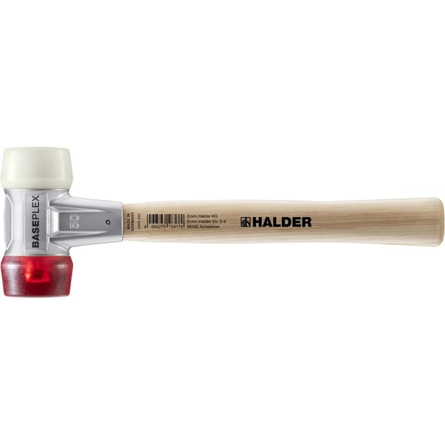 Halder Baseplex Schonhammer Ø 50 mm Nylon Cellulosacetat mit Zindruckgussgehäuse