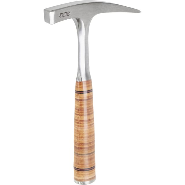 Picard Ganzstahl Geologenhammer 500g mit Spitze und Ledergriff Nr 761