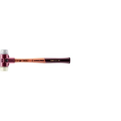 Halder Simplex Schonhammer Ø 30 mm TPE-mid Grau Nylon mit Tempergussgehäuse