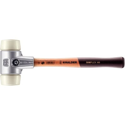 Halder Simplex Schonhammer Ø 60 mm Nylon mit Aluminiumgehäuse