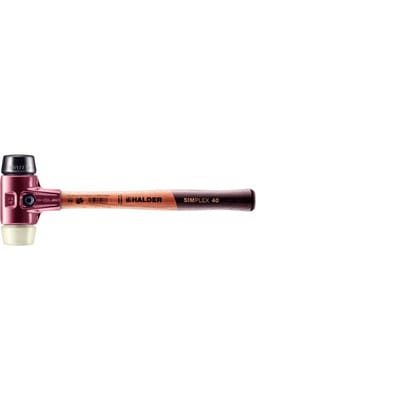 Halder Simplex Schonhammer Ø 40 mm Gummi Nylon mit Tempergussgehäuse