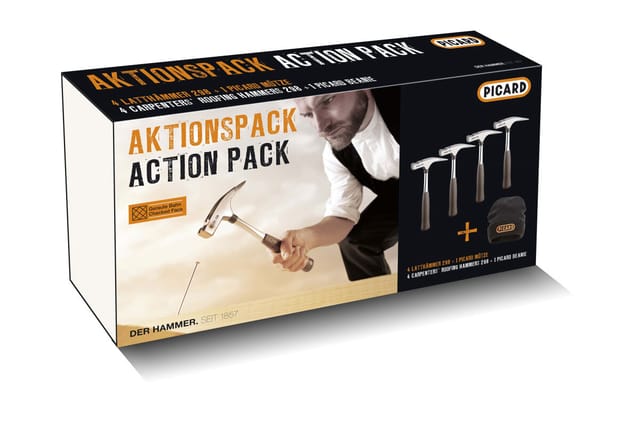 Picard Aktionspack 4 x Latthammer Nr 298 Geraut + Mütze DIN 7239