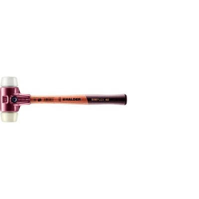 Halder Simplex Schonhammer Ø 40 mm Superplastik Nylon mit Tempergussgehäuse