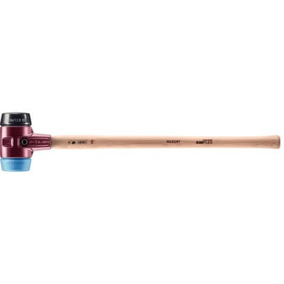 Halder Simplex Vorschlaghammer Ø 80 mm Gummi TPE-soft Blau mit Tempergussgehäuse