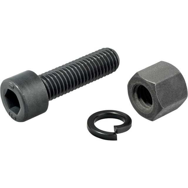 Halder Schraube Mutter und Federring Set für Ø 100 mm Tempergussgehäuse