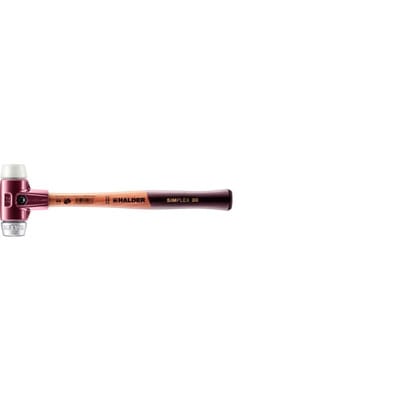Halder Simplex Schonhammer Ø 30 mm Superplastik Weichmetall mit Tempergussgehäuse