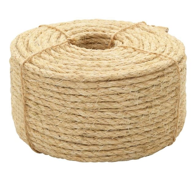 vidaXL Seil 100% Sisal 6 mm 100 m 144791