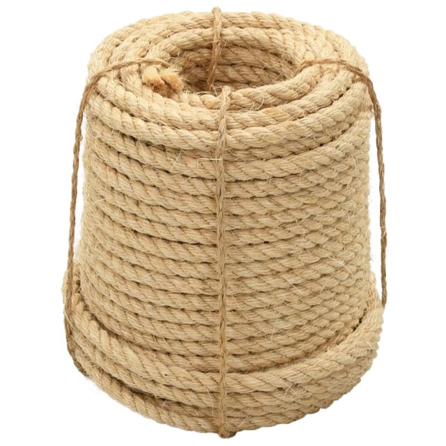 vidaXL Seil 100% Sisal 12 mm 50 m 144800